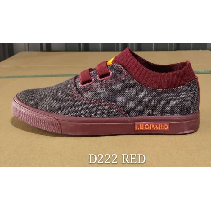 Leopard Men&apos;s Rubber Shoes Red