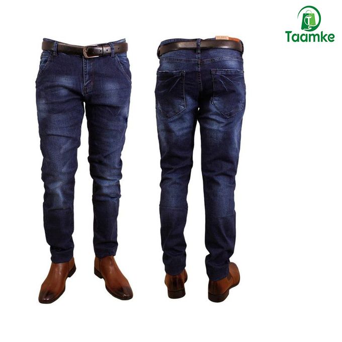 Fashion Jeans Comfortable Slim Fit Casual &amp; Formal Men&apos;s - Blue