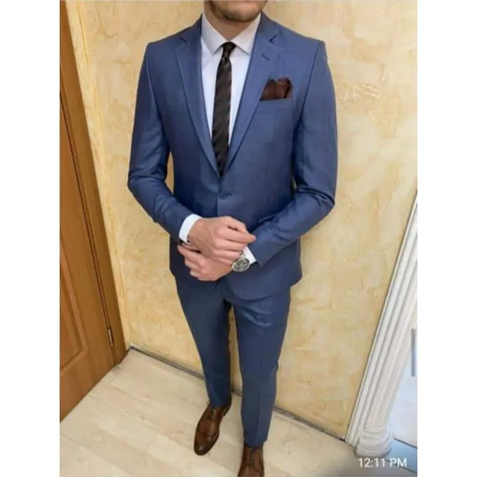 Men’s Fashion Slim Fit Suit – Premium Formal Wear Made in Turkey – Stylish Blazer and Trousers Set for Business, Weddings, and Special Occasions – Elegant Tailored Design with Modern Fit"