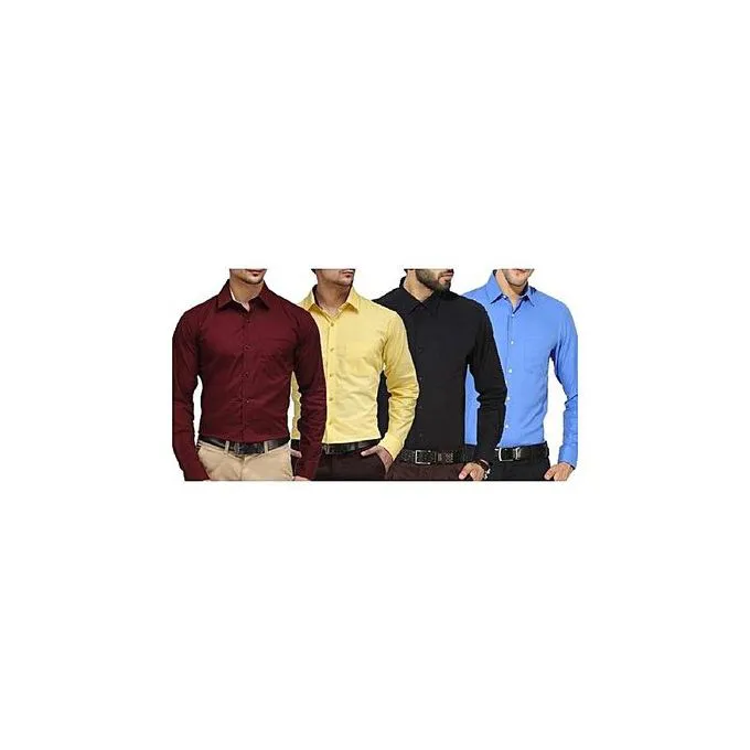Fashion 4-Pack Turkey Official Men's Shirts – Premium Quality, Stylish & Comfortable