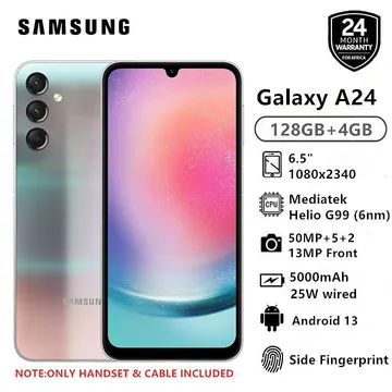  SAMSUNG Galaxy A24 4G LTE (128GB + 4GB) Unlocked