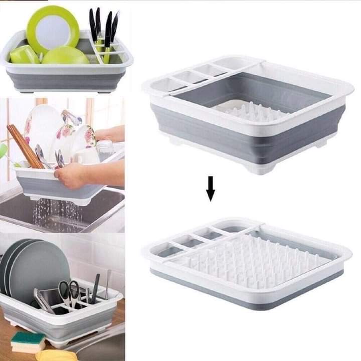 high quality Silicon collapsible Kitchen dish drainer