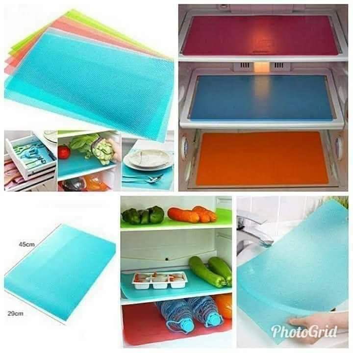 4pcs set PVC fridge mats.