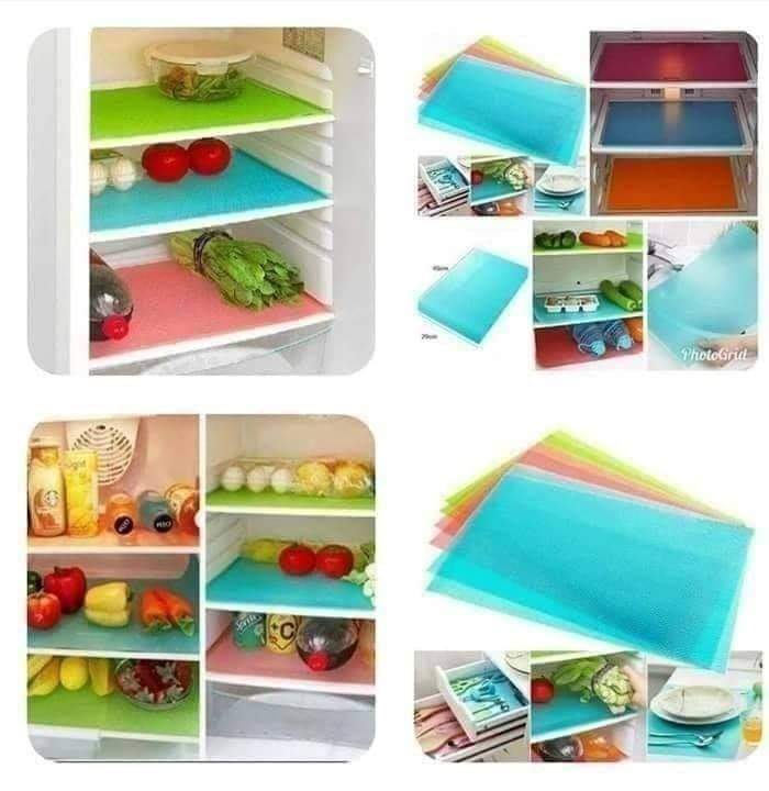 4pcs set PVC fridge mats.