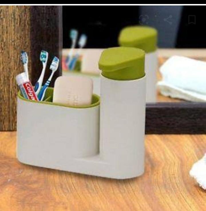 2_ sink tidy set with soap bottle.