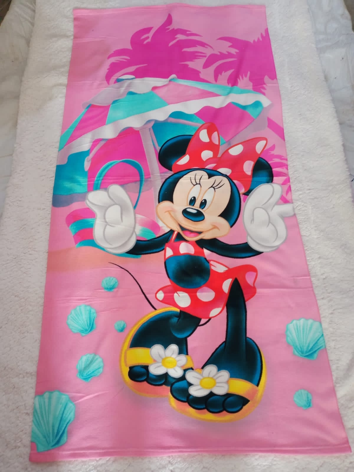 Cartoon themed towels for kids.