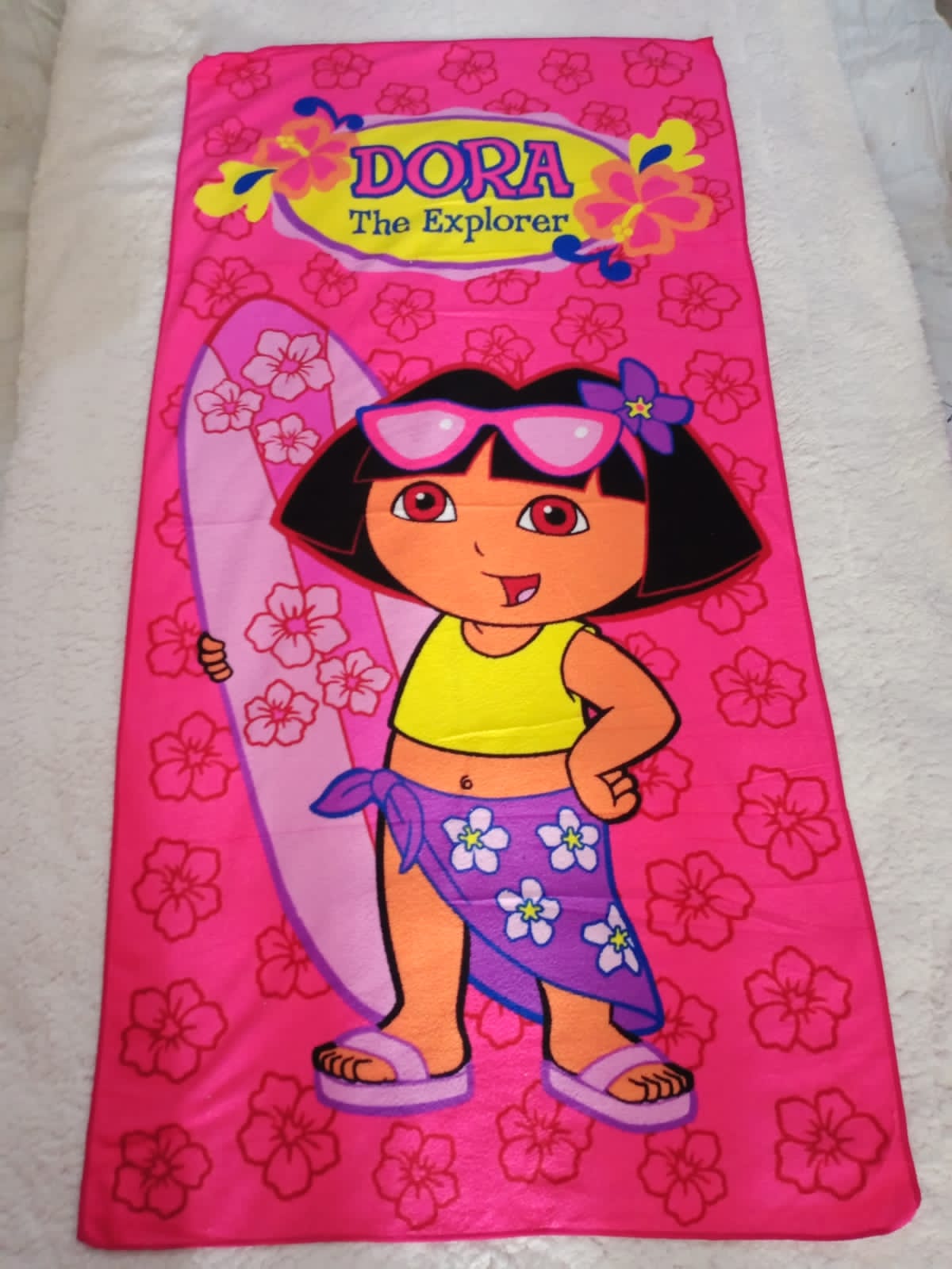 Cartoon themed towels for kids.