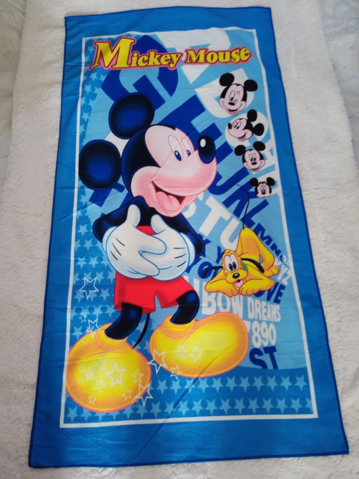 Cartoon themed towels for kids.