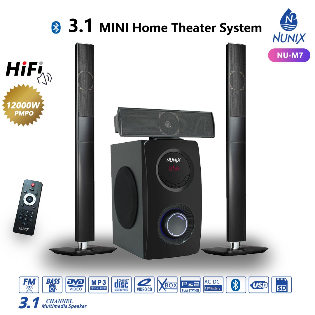 Heavy base 3-1 mini home theater.12000 watts.