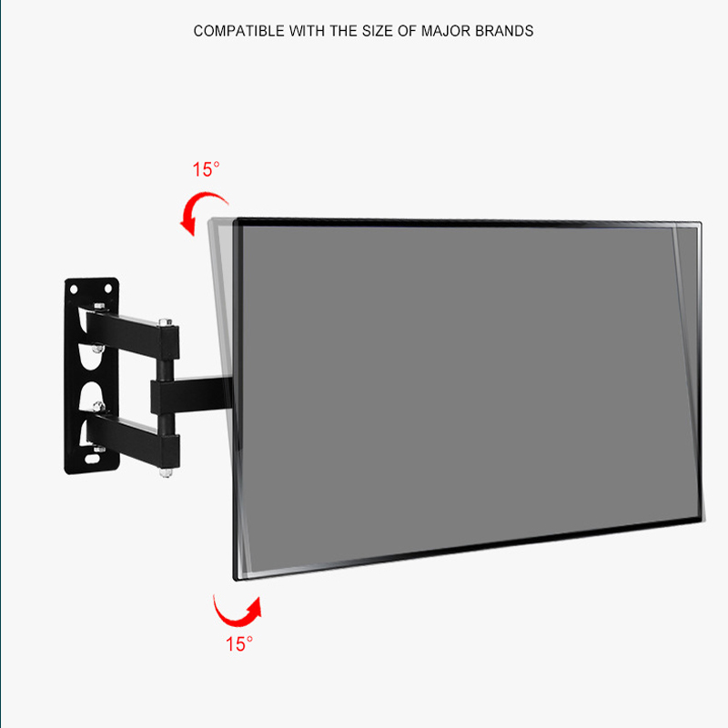 TV Wall Mount TV Stand 14″-55″ Steel Material Fixed - Swivel Solid Wall Black Quality product rotating wall bracket 14 inch to 55 inch support affordable HDL-117B maximum 50kgs TV wall mount