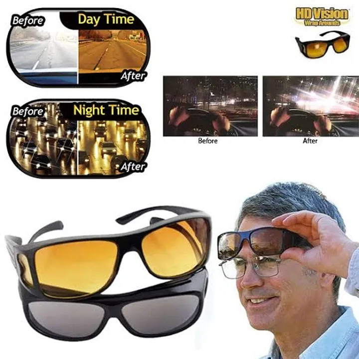 Driving glasses 2pc for both day and knight vision