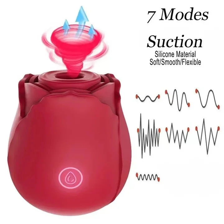 Best price for Rose Sex Toy For Ladies Sex Products For Women Sucking  Vibration Color-Red 2975550