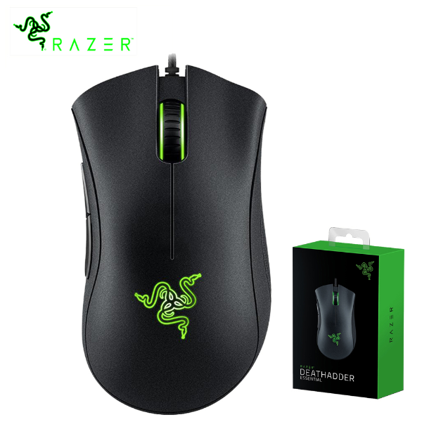 Original Razer DeathAdder Essential Wired Gaming Mouse Mice 6400DPI Optical Sensor  Mouse