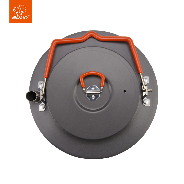 1.6L  Outdoor Camping Hiking Portable Kettle Collector Heat Ring Coffee Water Kettle Cooking Supplies