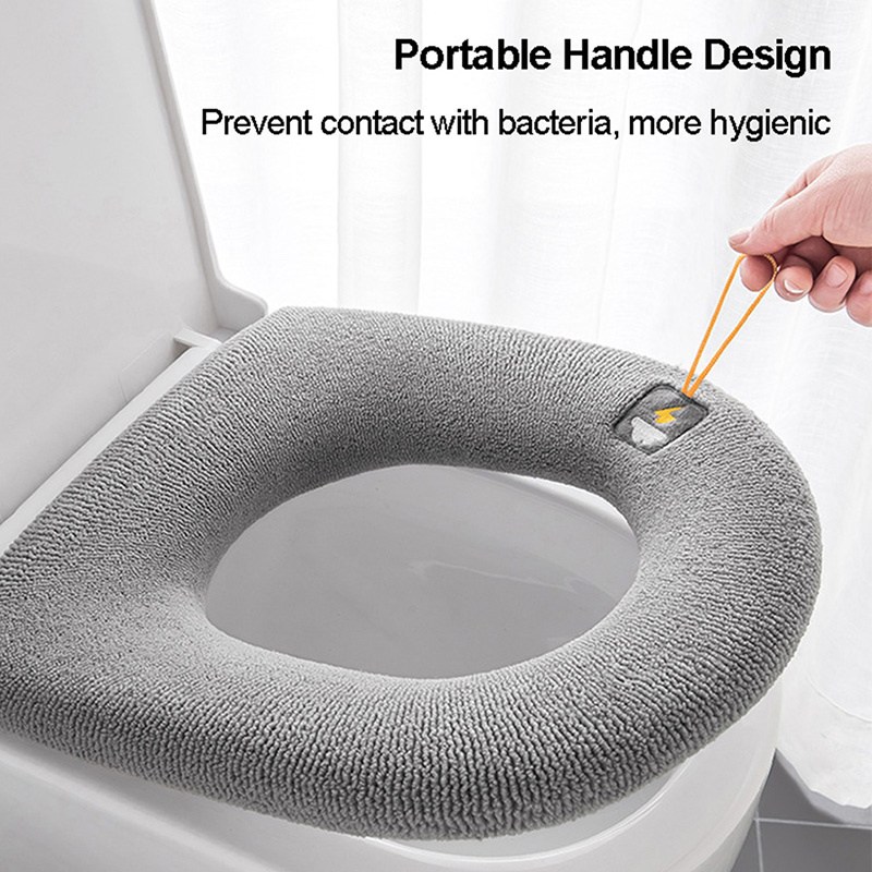 Winter Warm Toilet Seat Cover Closestool Mat Washable Nordic Toilet Seat Bathroom Products