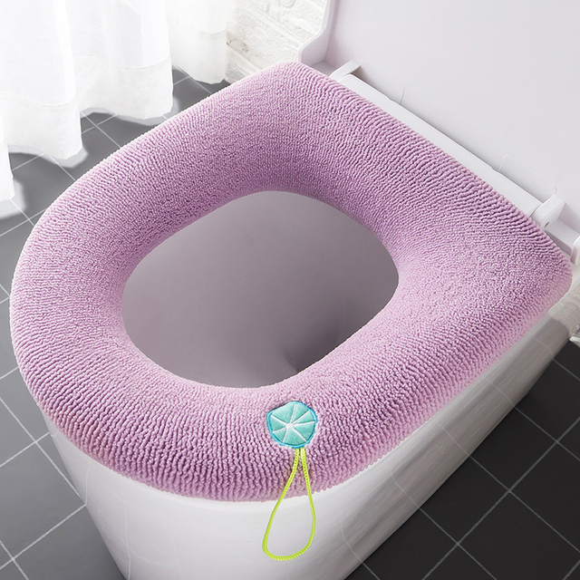 Winter Warm Toilet Seat Cover Closestool Mat Washable Nordic Toilet Seat Bathroom Products