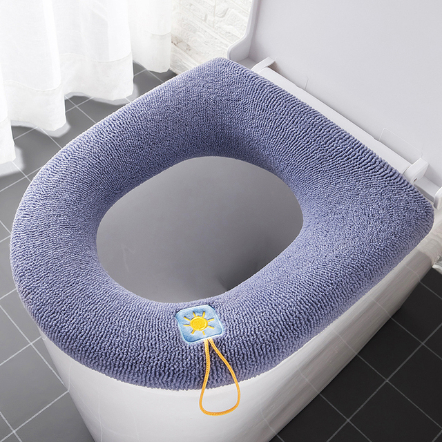 Winter Warm Toilet Seat Cover Closestool Mat Washable Nordic Toilet Seat Bathroom Products