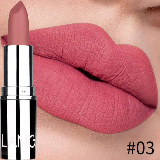 New Matte Lipstick Waterproof Velvet Lips Stick 8 Colors Sexy Non-stick Cup Lasting Makeup