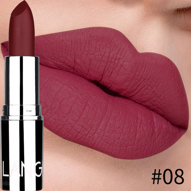 New Matte Lipstick Waterproof Velvet Lips Stick 8 Colors Sexy Non-stick Cup Lasting Makeup