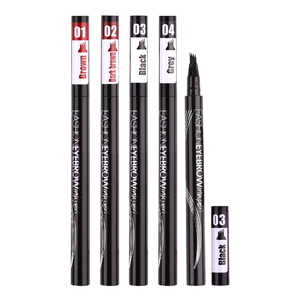 Dorpshipping Natural Eyebrow Pen Four-claw Eye Brow Tint Makeup three Colors Eyebrow Pencil Makeup