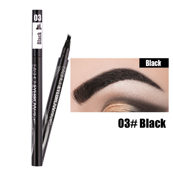 Dorpshipping Natural Eyebrow Pen Four-claw Eye Brow Tint Makeup three Colors Eyebrow Pencil Makeup