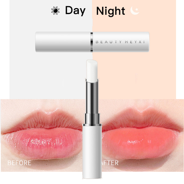 White Tube Lip Balm Moisturizing Anti-Wrinkle Anti-line Moisture Long-Lasting Natural Lipstick Makeup