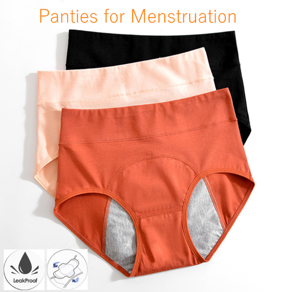5pcs  Panties for Menstruation Cotton Menstrual Panties High Waist Period Underwear  Lingerie
