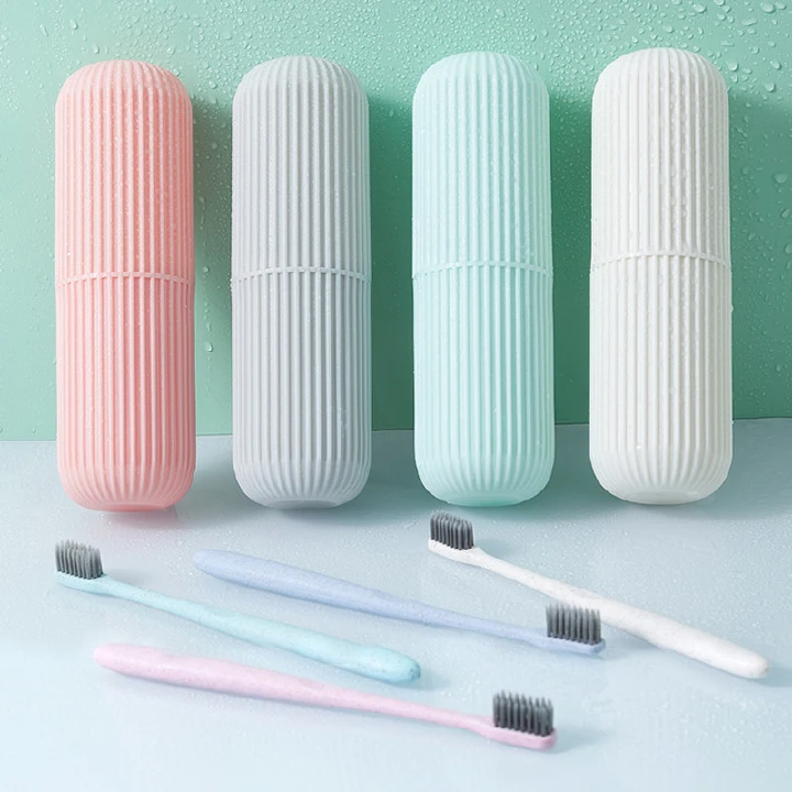Travel Accessories Toothbrush Tube Cover Case Cap Fashion Plastic Suitcase Holder Baggage Boarding  Bathroom Products
