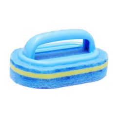 Brushes Kitchen Bathroom Toilet Cleaning Magic Sponge Brush Glass Kitchen & Dining room appliances Blue 15.5*9.5*3cm Blue one size Blue one size