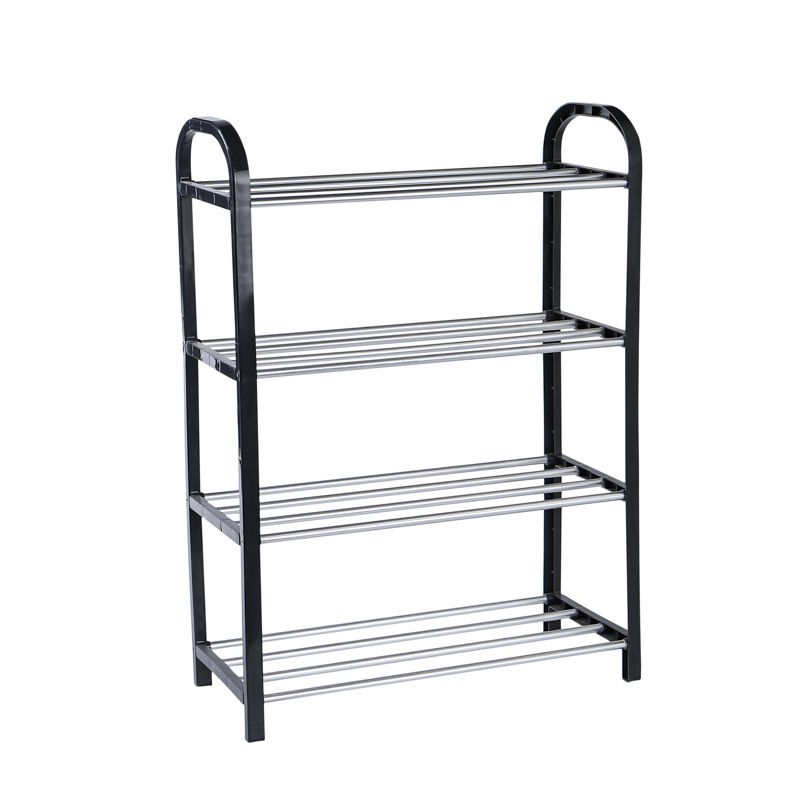 Shoe Organizers 4-Layer Large Capacity Simple Shoe Rack Assembly Home Storage Rack Economical Space Saving Dormitory Small Shoe Rack Storage Rack Small Furniture