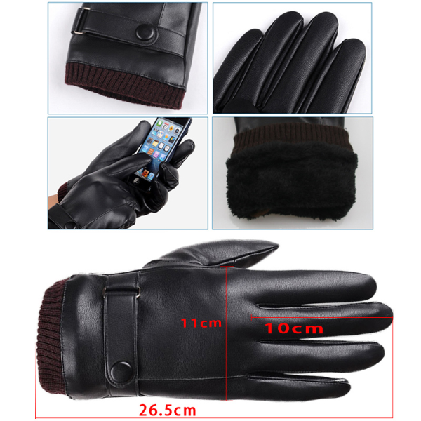 Men's Gloves Black Winter Mittens Keep Warm Touch Screen Windproof Driving  Gloves & Mittens