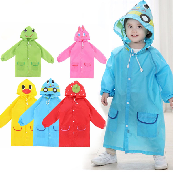 1PCS Children's Cartoon Raincoat Korean Children's Rain Gear Cute Baby Poncho Coats & Jackets