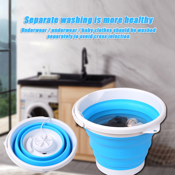 Folding Laundry Tub Basin Portable Mini Washing Machine Automatic Clothes Bathroom Products