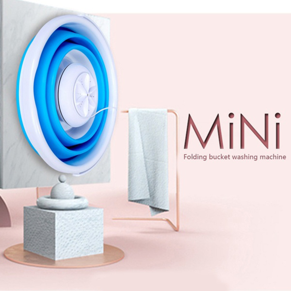 Folding Laundry Tub Basin Portable Mini Washing Machine Automatic Clothes Bathroom Products