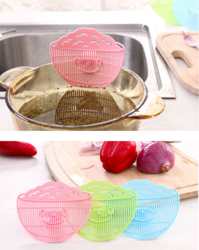 Smile Can Clip Type Cleaning Rice Washing Sieve Drainer Kitchen & Dining room appliances