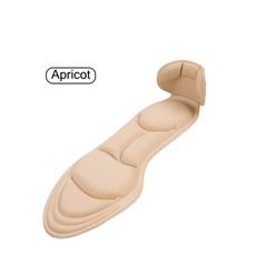 1 Pair Insoles Breathable Anti-slip Insole for feet Pad Inserts Heel Post Back for Women Hosiery Brown one size