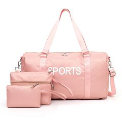 3PCS/SET Handbags for Women Travel & Shopping Bags Single Shoulder Bags Pink one size