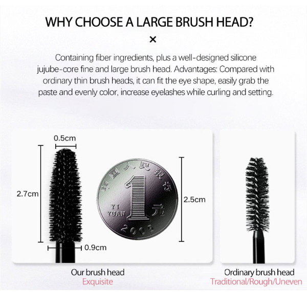 Makeup Black Mascara 4D Curling Thick Mascara Volume Eyelashes Make up Waterproof Lengthening Makeup