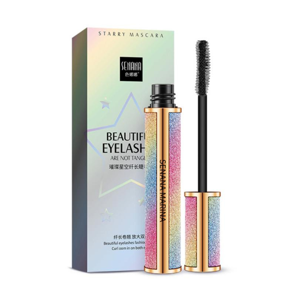 4D Silk Fiber Mascara Long Thick Curling Sunflower Waterproof Rimel Maquiagem Waterproof Galaxy Tube Makeup