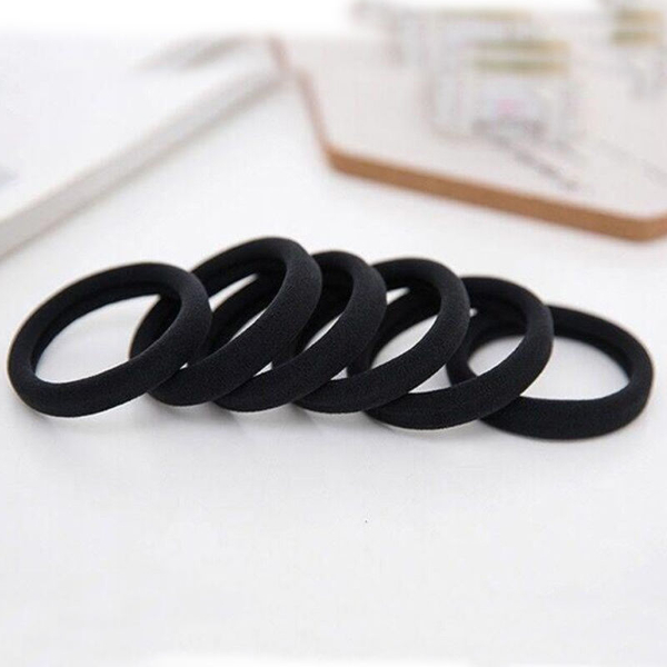 50Pcs High Elastic Hair Bands for Women Girls Black Hairband Rubber Ties Ponytail Holder Scrunchies Kids Hair Accessories