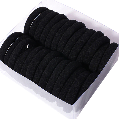 50Pcs High Elastic Hair Bands for Women Girls Black Hairband Rubber Ties Ponytail Holder Scrunchies Kids Hair Accessories