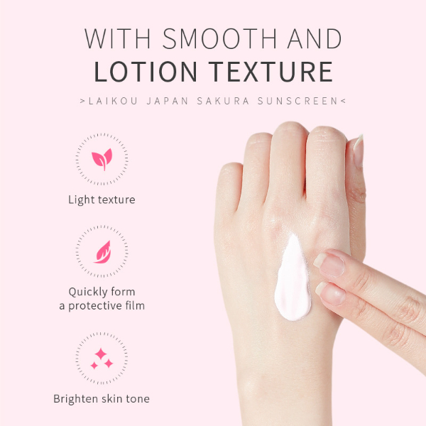 Sakura Sunscreen Cream Protector Facial Sun Block Spf50 Gel Isolation Lotion Cream Bleaching  Skin Care