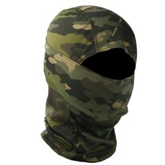Balaclavas Tactical Camouflage Balaclava Full Face Mask CS Wargame Army Hunting Cycling Hats & Caps one  Hats & Caps Hot selling camouflage hats Windproof camouflage looks handsome Green one size