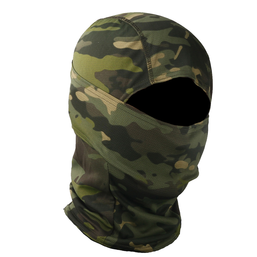 Balaclavas Tactical Camouflage Balaclava Full Face Mask CS Wargame Army Hunting Cycling Hats & Caps one  Hats & Caps Hot selling camouflage hats Windproof camouflage looks handsome