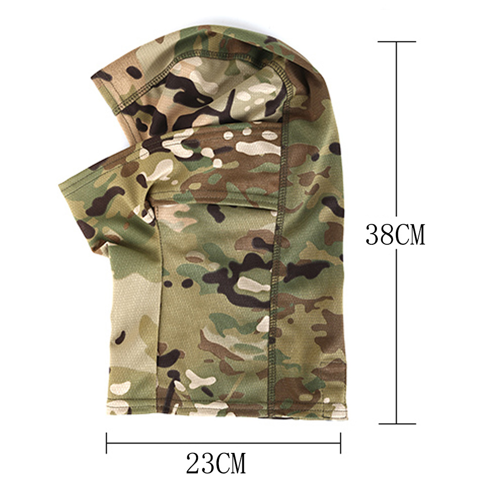 Balaclavas Tactical Camouflage Balaclava Full Face Mask CS Wargame Army Hunting Cycling Hats & Caps one  Hats & Caps Hot selling camouflage hats Windproof camouflage looks handsome