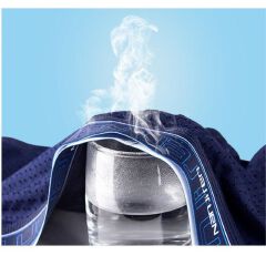 4pcs Briefs Simple And Personalized, Versatile Summer Ice Silk Men'S Underwear, Breathable Shorts, Mesh Boxer Shorts