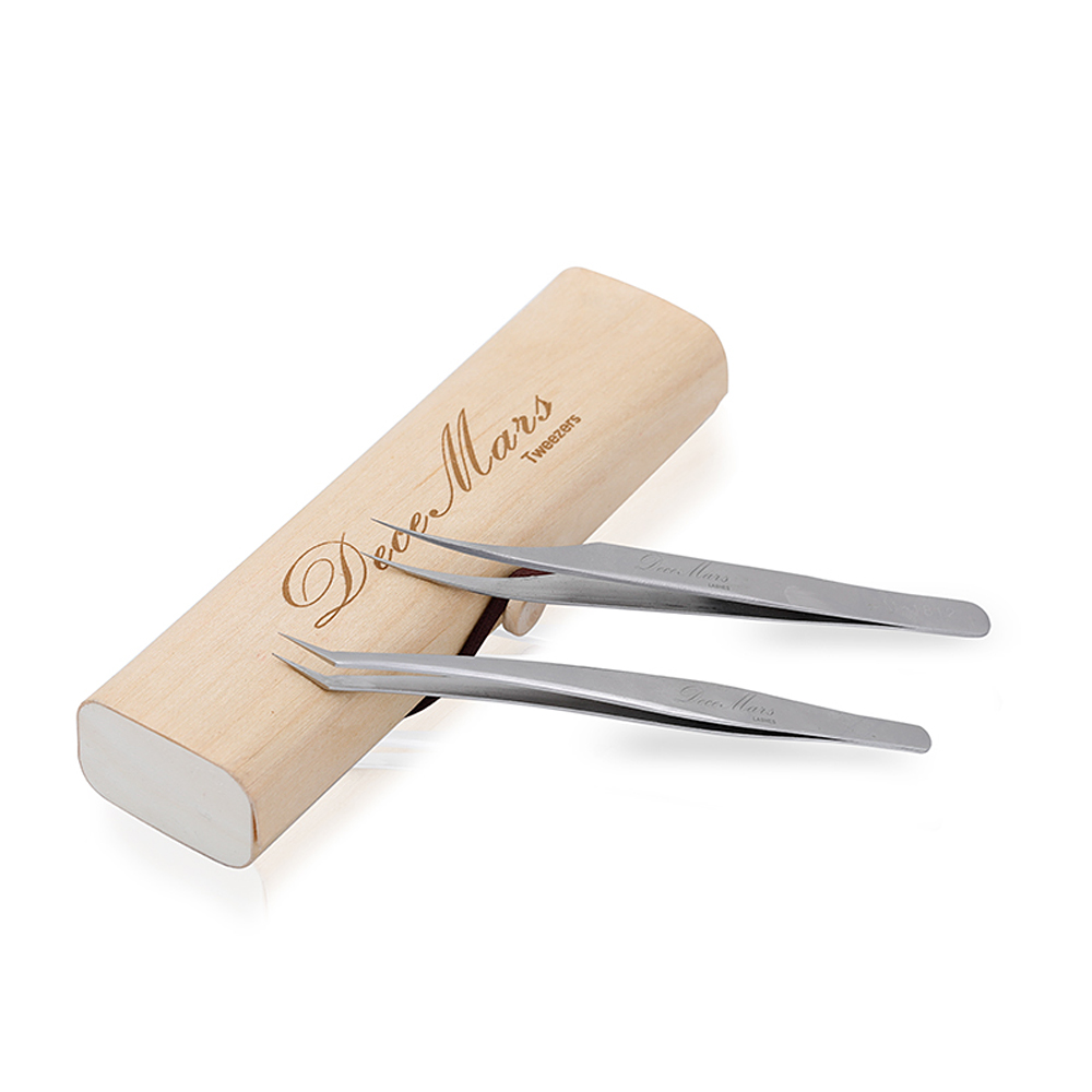 Straight And Curved Tip Tweezers For Eyelash Tattoos And Body Art