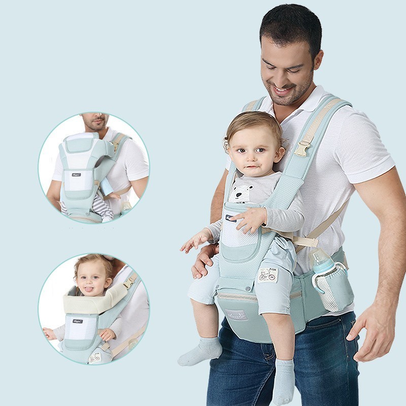 Ergonomic new born Baby Carrier Infant Kids Backpack Hipseat Sling Front Facing Kangaroo Baby Wrap  Activity & Gear