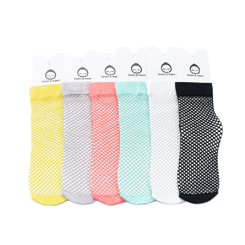 Newborn Baby Girls Ankle High Socks Lovely Mesh Hollow Princess Fishnet Socks