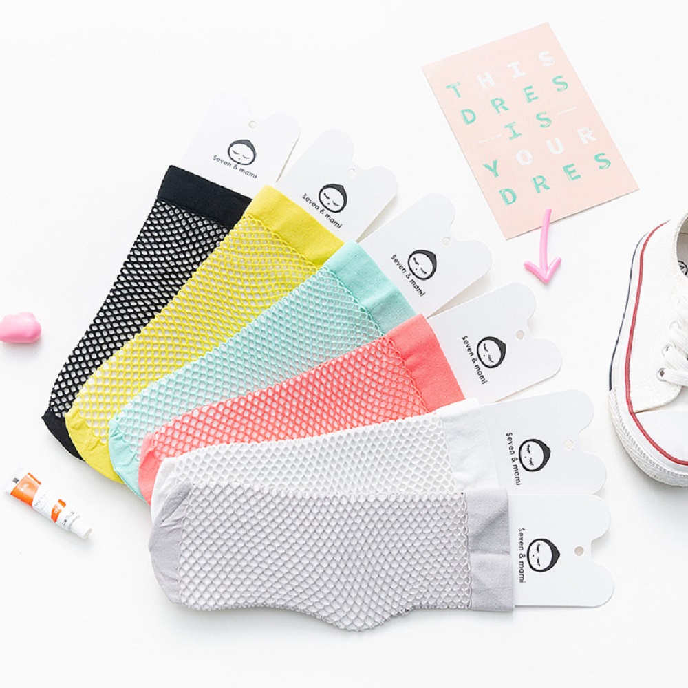 Newborn Baby Girls Ankle High Socks Lovely Mesh Hollow Princess Fishnet Socks